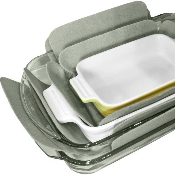 Pad protector pentru cuptor/tigaie, anti-zgâriere, izolație termică din filc, pad din filc pentru tigaie, Stil 8