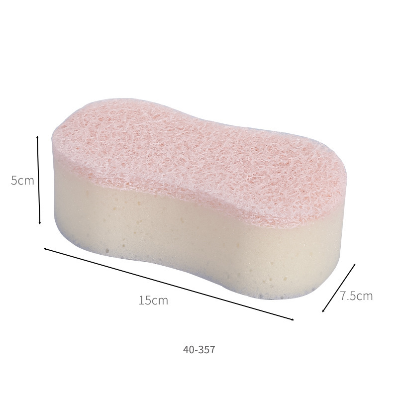 SEIWA-PRO Set burete de baie cu exfoliere, bumbac de baie, cârpa de baie pentru copii și minge de baie