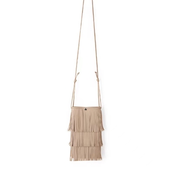 Torbica za mobitel s resicama, korejskog stila, niš dizajn, prilagodljiva crossbody torba, moderna i svestrana, retro mini crossbody torba za žene