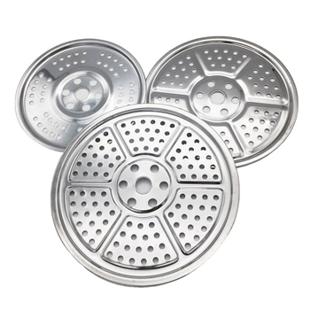 Tavă rotundă de aburi din oțel inox, diametru 26-58 cm, tavă groasă cu compartimente pentru aburirea chiflelor