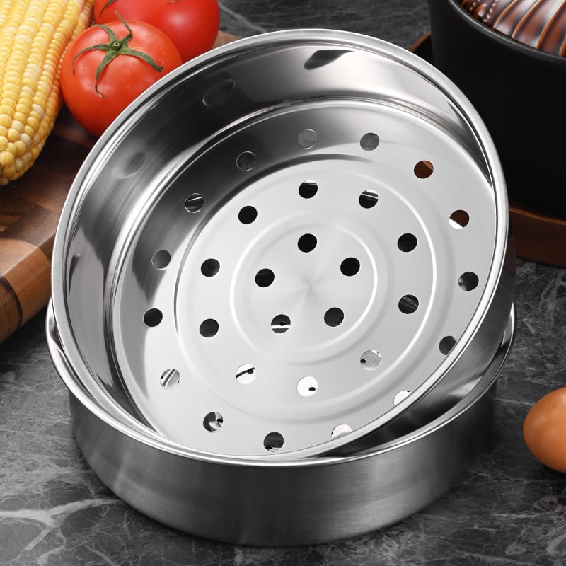 Grilă de aburi din oțel inoxidabil cu mâner pentru vasul interior al orezătorului