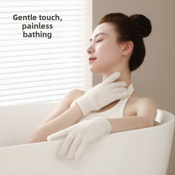 FaSoLa Mănuși de baie cu cinci degete pentru exfoliere – instrument de curățare a corpului