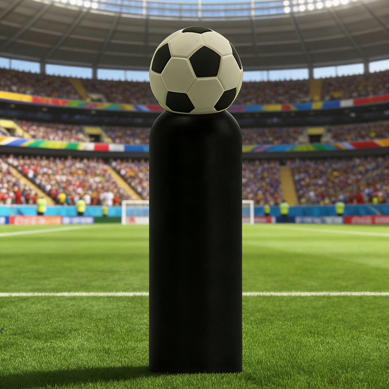 Poklop za čašu s temom Svjetskog prvenstva 2026, 3D nogometni motiv