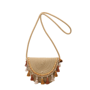 2026 nova etnička tkana torbica s resicama, boho stil, crossbody od slame za žene