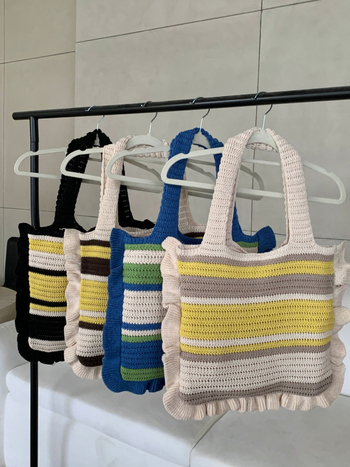 Nova vintage pletena torba, ručno izrađena ženska tote torba za rame