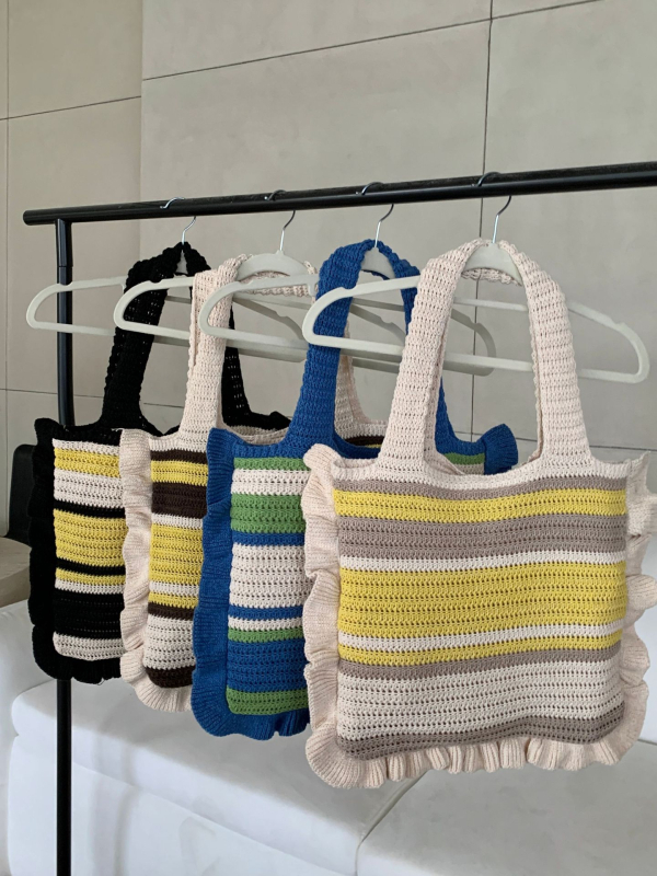 Nova vintage pletena torba, ručno izrađena ženska tote torba za rame