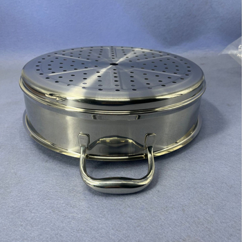 Coș de aburi din oțel inoxidabil pentru orezător electric, coș rotund de aburi, plasă, tavă și strat de abur, dimensiuni 30/32