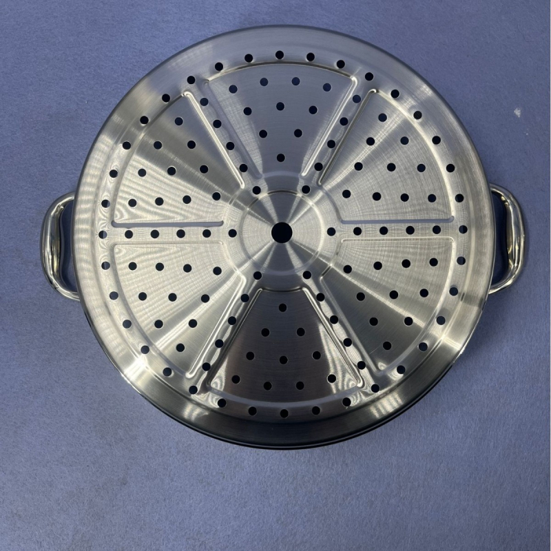 Coș de aburi din oțel inoxidabil pentru orezător electric, coș rotund de aburi, plasă, tavă și strat de abur, dimensiuni 30/32