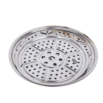 Tavă de aburi din oțel inoxidabil 410, 18–60 cm, dimensiune completă pentru aburitoare de uz casnic și comercial, coș rotund de aburi îngroșat