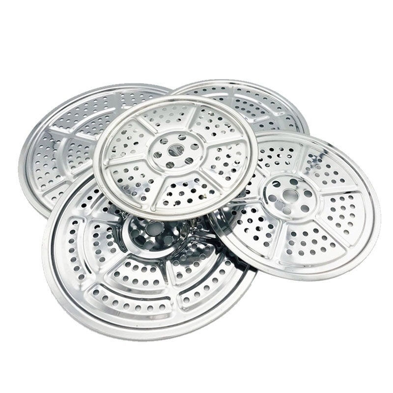 Tavă de abur din oțel inoxidabil magnetică, 25,5 cm, cu coș de abur, plasă, placă de abur, separator și bază