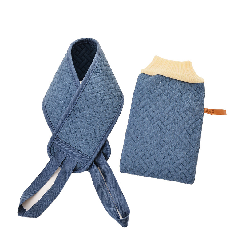 Set prosoape de baie cu prosop lung pentru frecarea spatelui și bandă pentru spatele, nu se micșorează, prosoape groase, cu textură grosieră, pentru uz casnic.