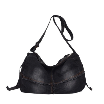 Ženska denim torbica s crossbody remenom, velika kapaciteta, svakodnevna upotreba, stil 2025