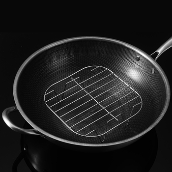 Raft de abur pătrat pentru friteuză cu aer, oțel inoxidabil 304, calitate alimentară
