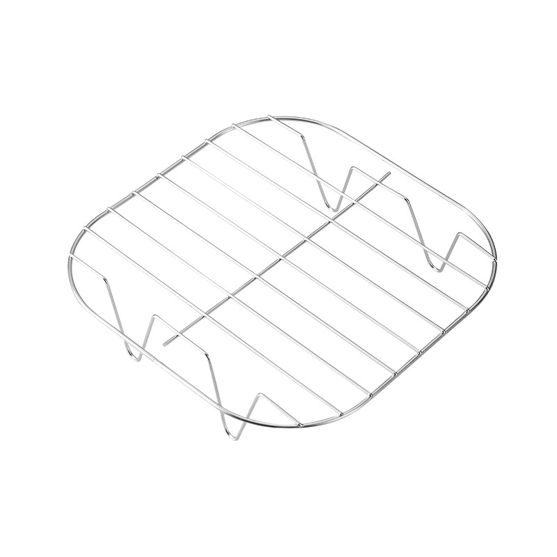 Raft de abur pătrat pentru friteuză cu aer, oțel inoxidabil 304, calitate alimentară