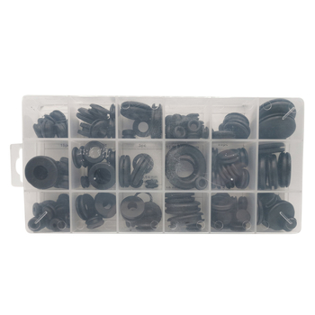 Set de 125 garnituri O-ring pentru sistemul de climatizare auto, rezistente la temperaturi înalte și presiune înaltă, ambalat într-o cutie pentru reparații