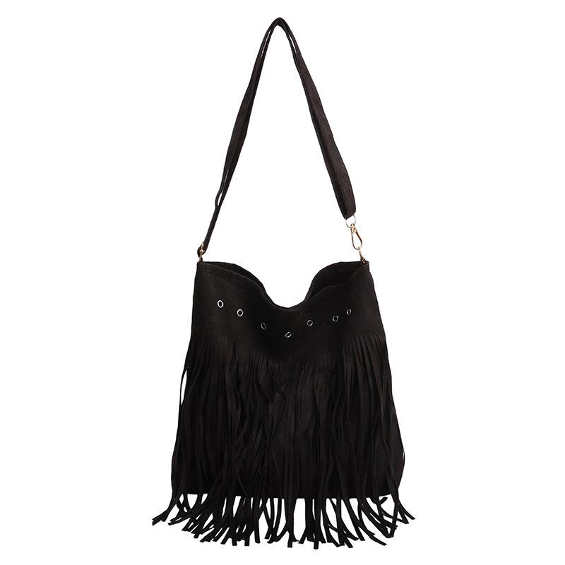 Nova ženska torba s tasselom, minimalistički dizajn, velika kapaciteta, preko ramena ili crossbody, korejskog stila