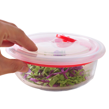 Set de capace pentru boluri cu tăiței instant: capac transparent din plastic, compatibil cu microunde, capac din sticlă, capac din silicon