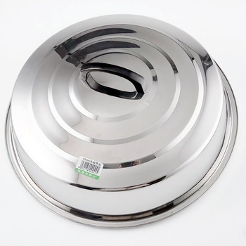 Capac din oțel inoxidabil ne-magnetic pentru wok și oale, înălțat, gros, oțel 201