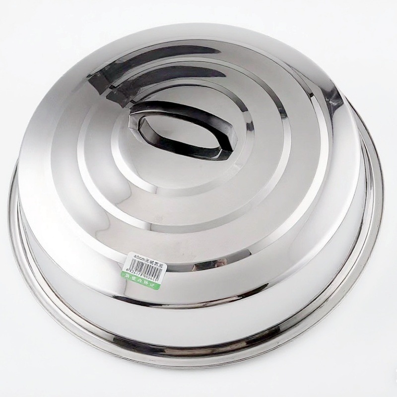 Capac din oțel inoxidabil ne-magnetic pentru wok și oale, înălțat, gros, oțel 201