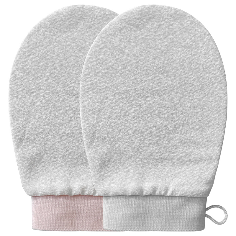 Mănuși de baie din 100% mătase pentru exfoliere și curățare facială, prosop de față din mătase