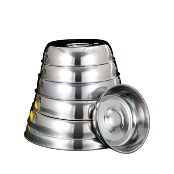 Capac rotund din oțel inoxidabil, gros, potrivit pentru grătar, oale și tigăi