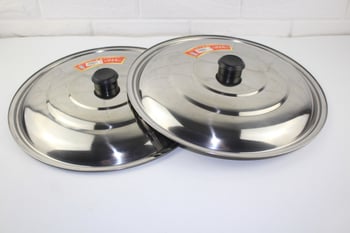 Capac de oală din oțel inoxidabil, 32–40 cm, capac îngroșat