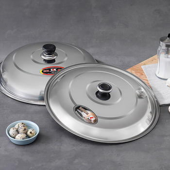 Capac din oțel inoxidabil cu magneți – pentru wok, tigaie, multifuncțional, plat și înalt