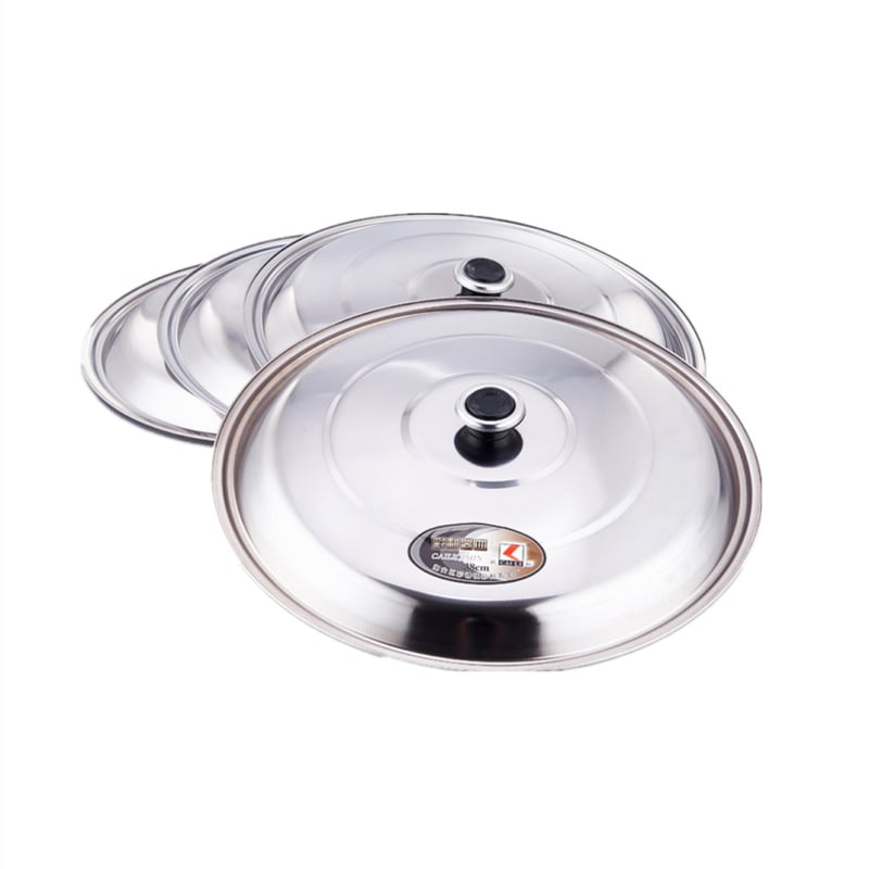 Capac din oțel inoxidabil cu magneți – pentru wok, tigaie, multifuncțional, plat și înalt