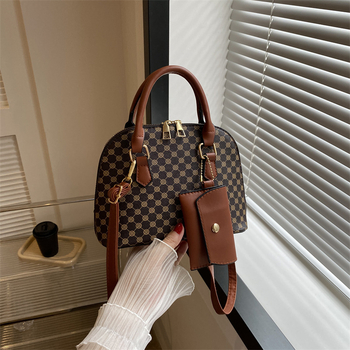 Školjkasta torba s kontrastnim bojama, 2023 retro otisak, ženska torba preko ramena i crossbody, jednostavan casual stil