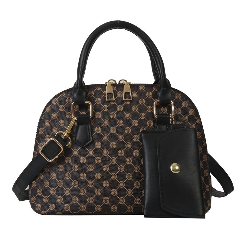 Školjkasta torba s kontrastnim bojama, 2023 retro otisak, ženska torba preko ramena i crossbody, jednostavan casual stil