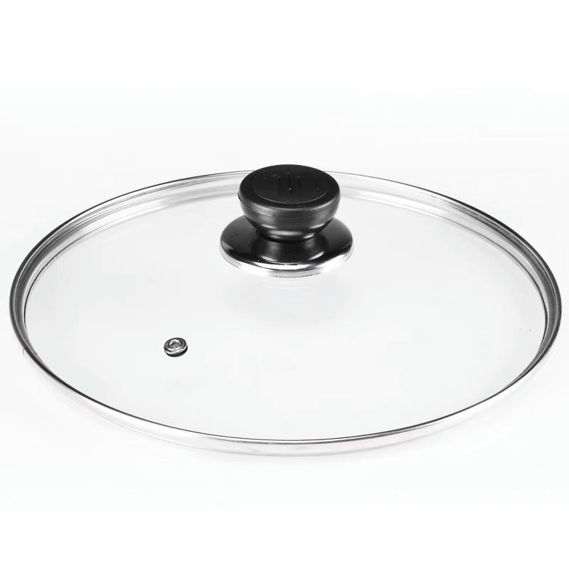 Capac de wok în formă de G, sticlă temperată, fără mâner
