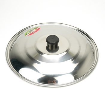 Capace din oțel inoxidabil pentru oale, capace plate și capace pentru wok, 30-40 cm, calitate premium