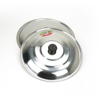 Capace din oțel inoxidabil pentru oale, capace plate și capace pentru wok, 30-40 cm, calitate premium