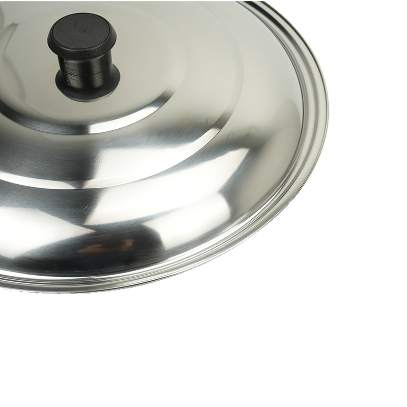 Capace din oțel inoxidabil pentru oale, capace plate și capace pentru wok, 30-40 cm, calitate premium