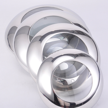 Capac de oală din oțel inoxidabil cu geam termorezistent transparent, dimensiuni 20–40 cm, posibilitate gravură laser pentru logo