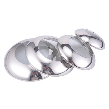 Capac de oală din oțel inoxidabil cu geam termorezistent transparent, dimensiuni 20–40 cm, posibilitate gravură laser pentru logo