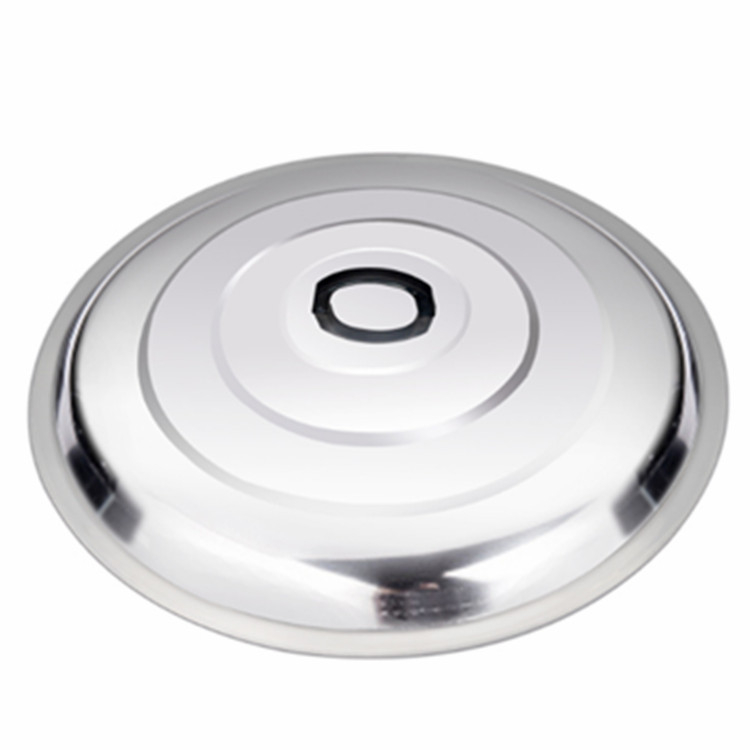 Capac din oțel inoxidabil, mare, cu magnet, pentru oală, capac pentru wok și tigaie, din oțel integral, înalt