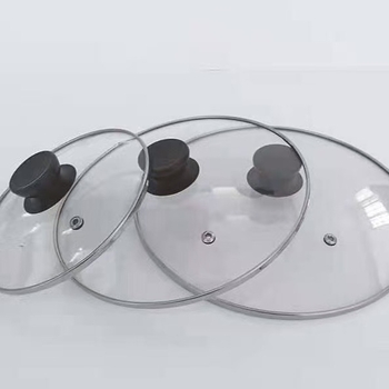 Capac din sticlă temperată în formă de C, transparent și îngroșat, pentru uz casnic, potrivit pentru oale cu aburi, oale de supă, oale electrice, universal