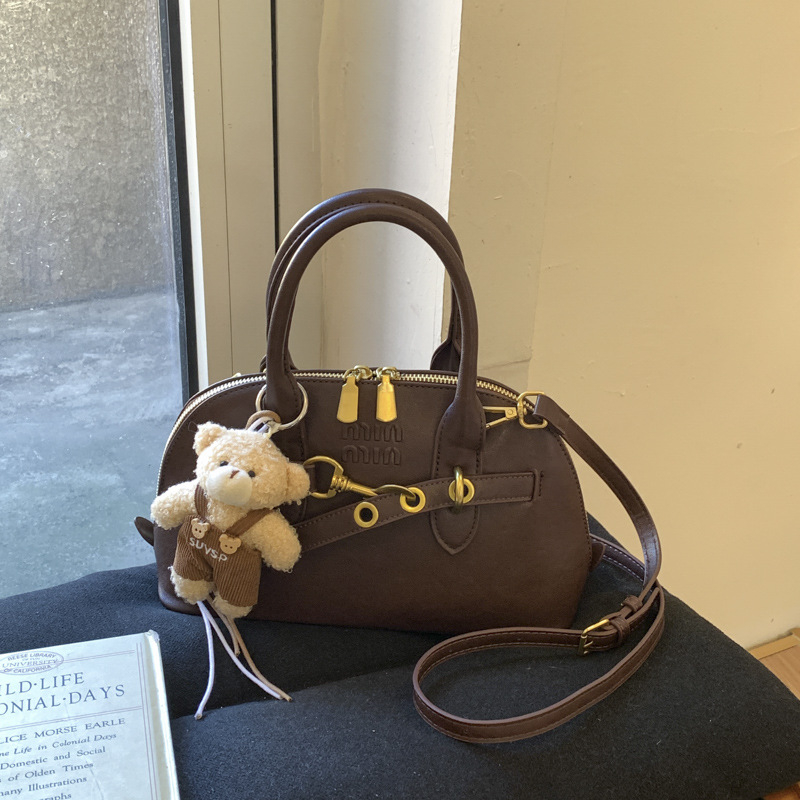 Ženska mini torbica u obliku školjke, retro dizajn, novi model 2026, svestrana za svakodnevnu upotrebu, za rame ili crossbody