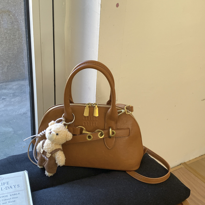Ženska mini torbica u obliku školjke, retro dizajn, novi model 2026, svestrana za svakodnevnu upotrebu, za rame ili crossbody