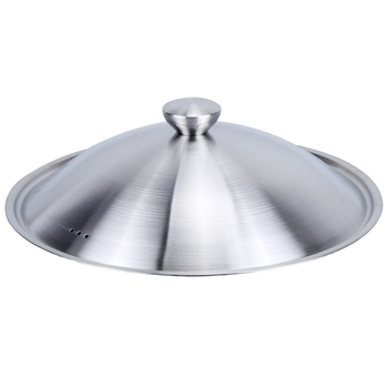 Yitong set de capace pentru oale, capac din oțel inoxidabil satinat și capac de sticlă, fără magnet, diametru 30–36 cm