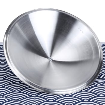 Yitong set de capace pentru oale, capac din oțel inoxidabil satinat și capac de sticlă, fără magnet, diametru 30–36 cm