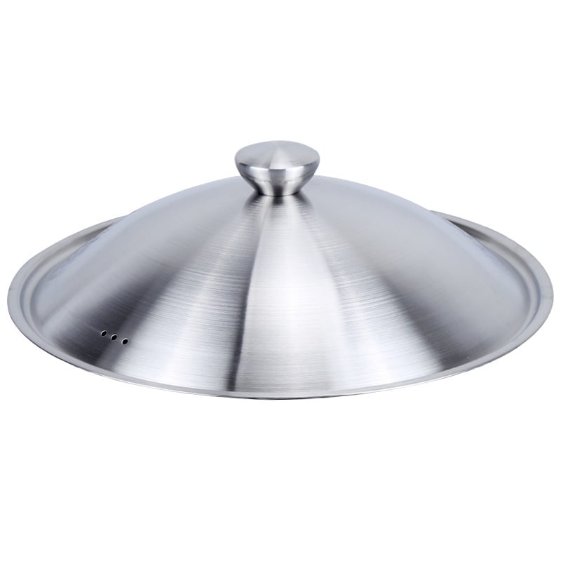 Yitong set de capace pentru oale, capac din oțel inoxidabil satinat și capac de sticlă, fără magnet, diametru 30–36 cm
