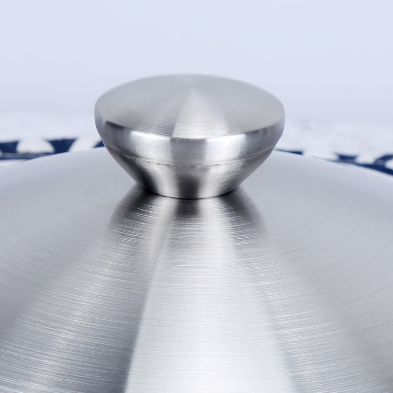 Yitong set de capace pentru oale, capac din oțel inoxidabil satinat și capac de sticlă, fără magnet, diametru 30–36 cm