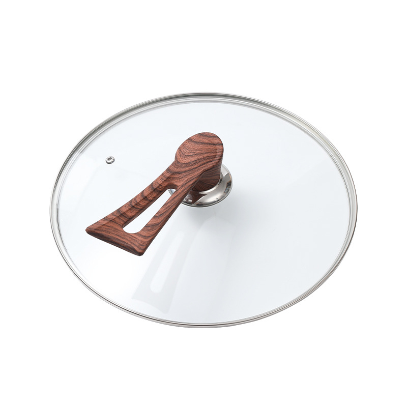 Capac de oală din sticlă întărită, gros, rezistent la temperaturi înalte, universal pentru bucătărie, calitate alimentară