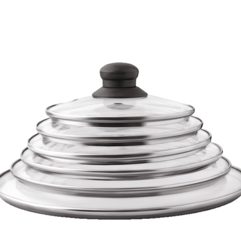 Capac de oală din sticlă temperată, 14–40 cm, potrivit pentru diferite vase
