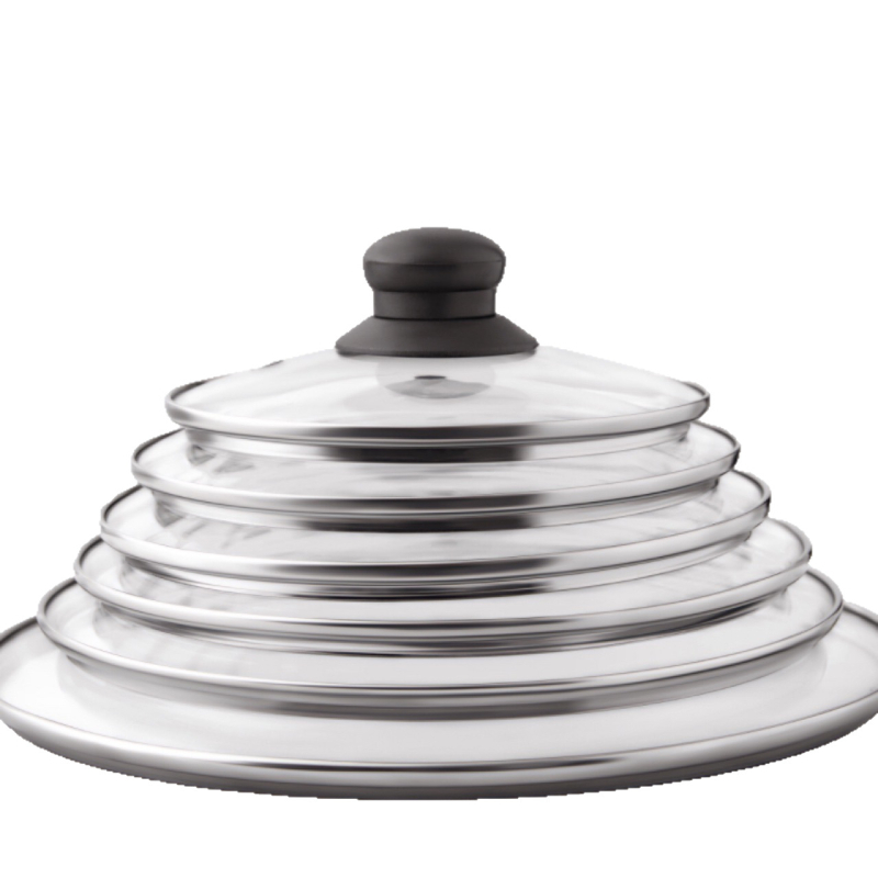 Capac de oală din sticlă temperată, 14–40 cm, potrivit pentru diferite vase