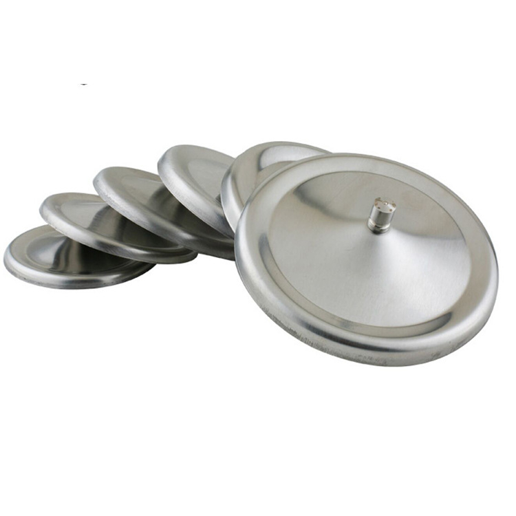 Capac pentru ceașcă din oțel inoxidabil, izolație termică, mărimea 3, diametru 10.3 cm