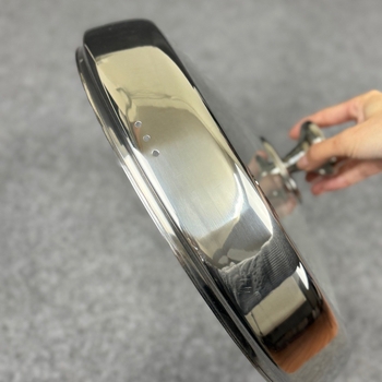 Capac din sticlă temperată, foarte gros, pentru oale mari, 30–38 cm, universal pentru tigăi
