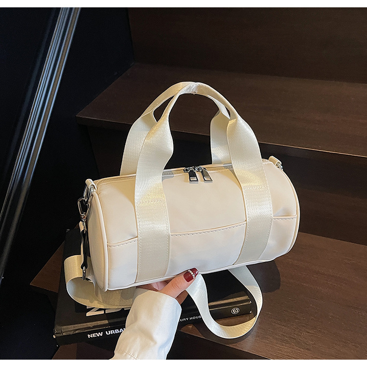 Midsummer Years 2025 Unisex Cylindrična Torba za Rameno i Crossbody, Veliki Kapacitet, Najlon, Vrhunski Dojam